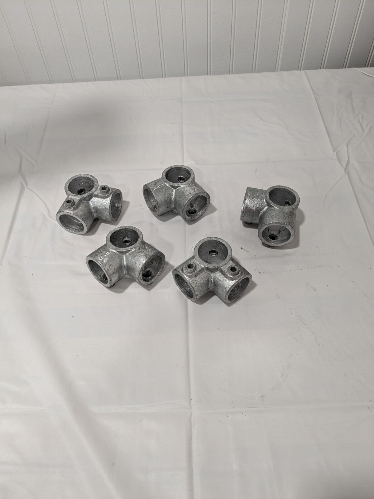 KEE 1" Pipe, Side Outlet Tee, Malleable Iron Tee Pipe Rail Fitting Qty 5 21