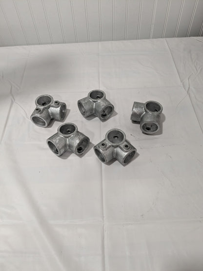 KEE 1" Pipe, Side Outlet Tee, Malleable Iron Tee Pipe Rail Fitting Qty 5 21