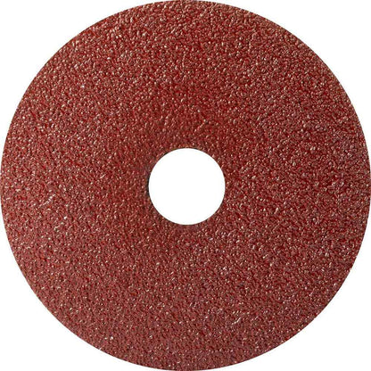 SAIT Fiber Disc qty100 5" Disc Dia, 7/8" Hole, 24 Grit, Aluminum Oxide 53024