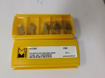 Kennametal 3125NF K Grade KC850  Carbide Grooving Insert QTY 10 1113784
