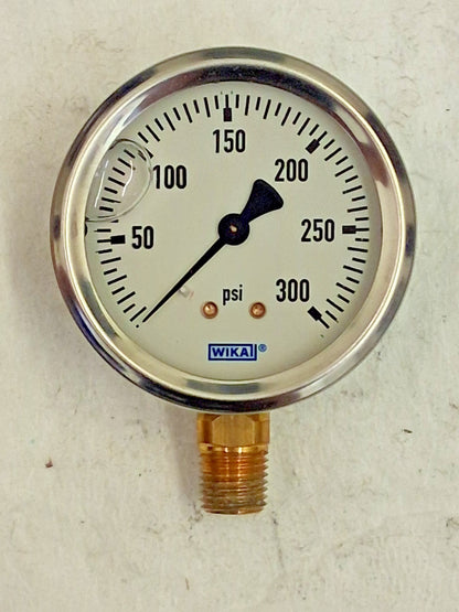 WIKA Pressure Gage 2-1/2" Dial Dia 1/4" Lower Mount 9767096