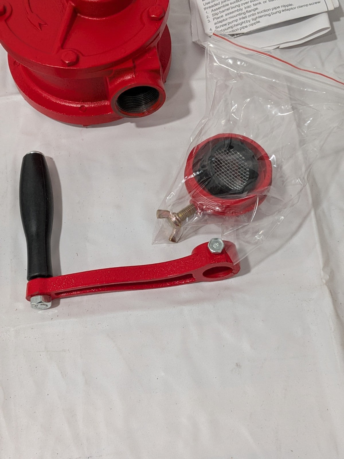 WorkSmart 1" Outlet, Cast Iron Hand Operated Siphon Pump WS-PU-ROTA1-1