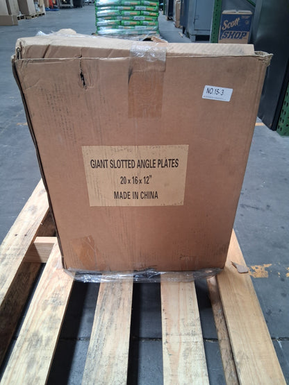 Pro Iron Machined Angle Plate 20" Wide x 12" Deep x 16" 418-4920