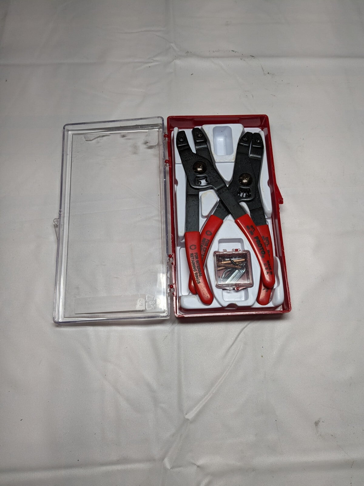 PROTO 12 Piece, Retaining Ring Pliers Set J380 INCOMPLETE