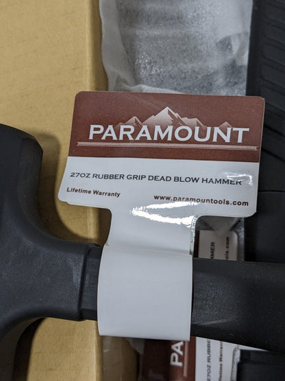 Paramount Rubber Dead Blow Hammer, 27 oz Head Qty 4 PAR-LST220766