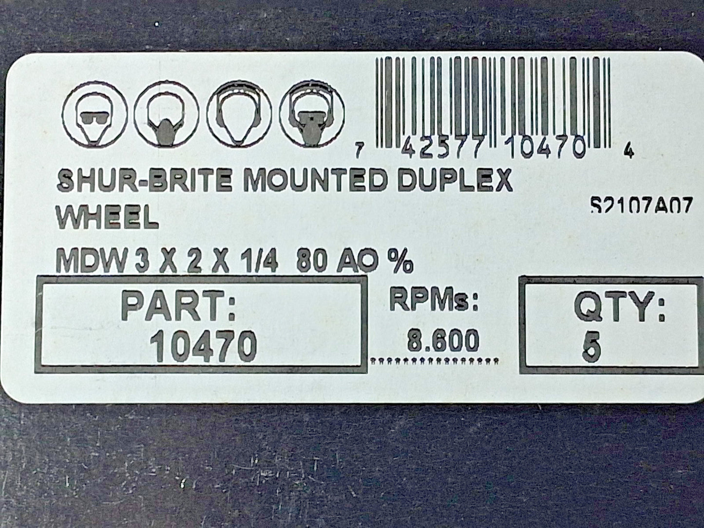 Superior Abrasives Aluminum Oxide Mounted Flap Wheels 80grit QTY5 10470