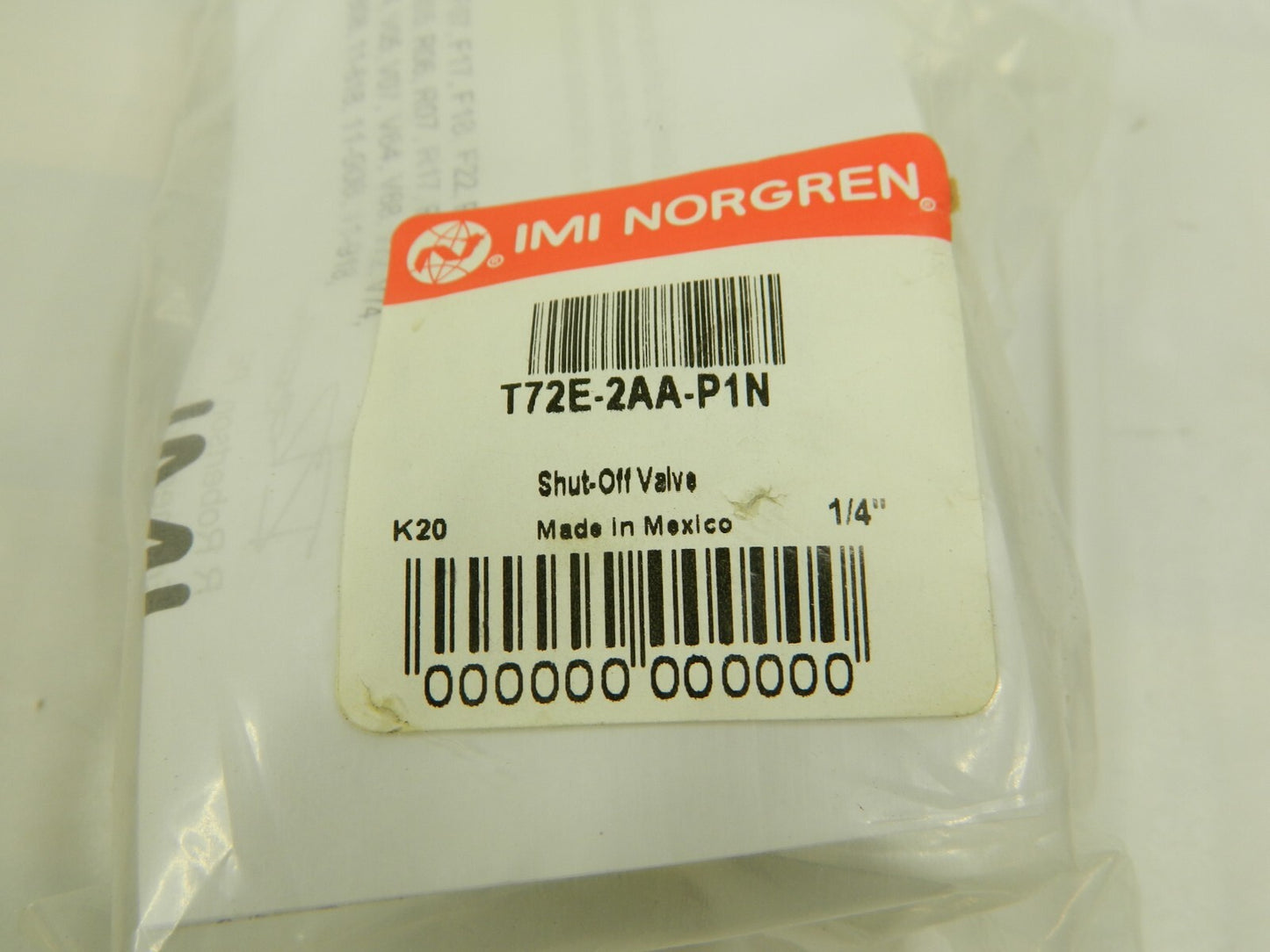 NORGREN 1/4" NPT Lockout Valve T72E-2AA-P1N