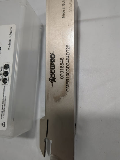 ACCUPRO Indexable Grooving Toolholder: GMER100GD2404DT25, 07016546