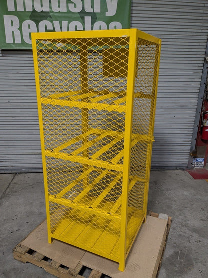 Durham Gas Cylinder Storage Cabinet 71 x 30 x 30 Steel Yellow EGCC8-50
