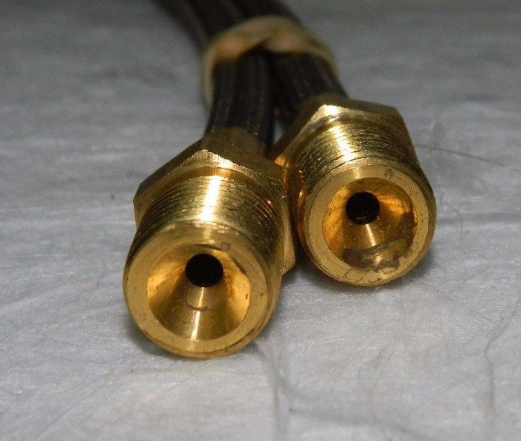Pro  Flexible Metal Hose Assembly 3/16" ID 24" OAL Brass Qty.2 03319597