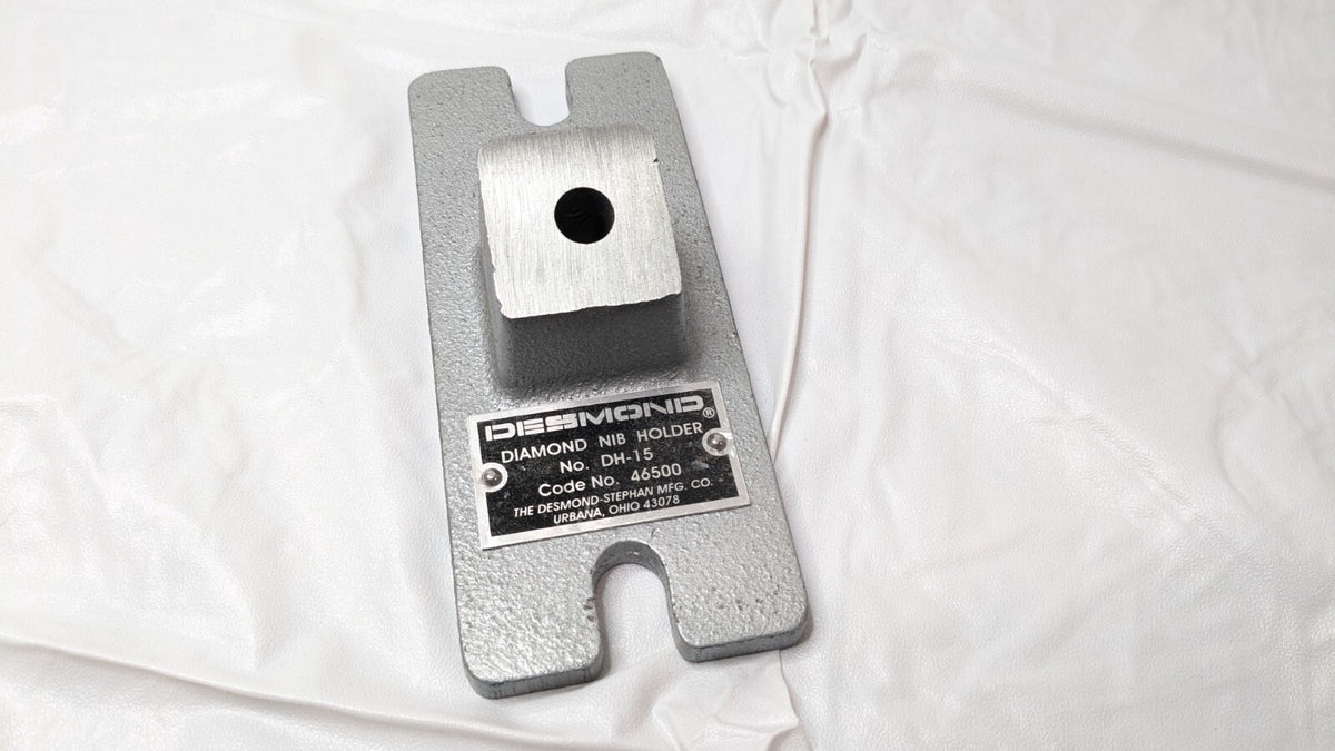 Desmond Diamond Nib Dresser Holder W/406-D25 6"L X 2-1/2"W 46500 INCOMPLETE