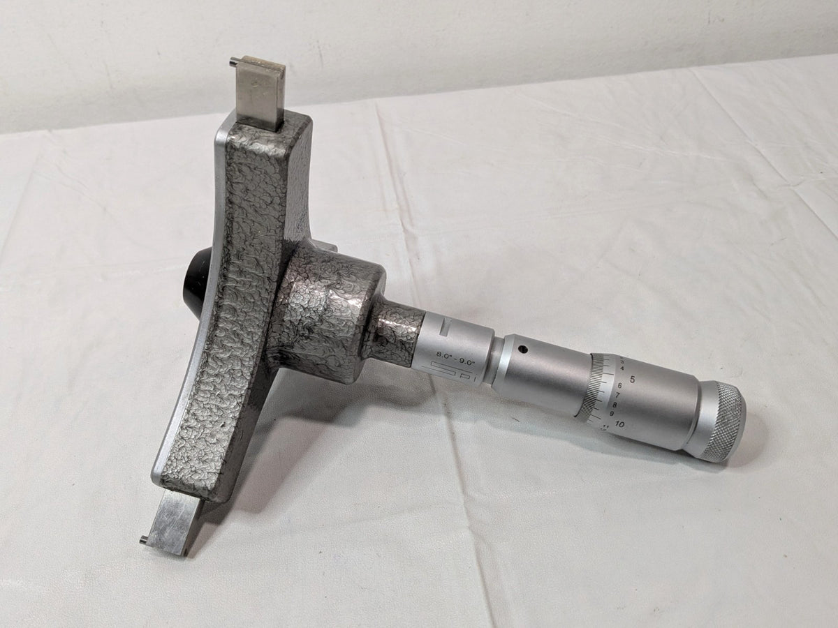 SPI Mechanical Inside Hole Micrometer 8" to 9" Range 5.51" Gage Depth 10-757-3