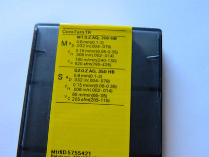 SANDVIK COROMANT TR-VB1304-F 1115 Carbide Turning Insert Qty 10