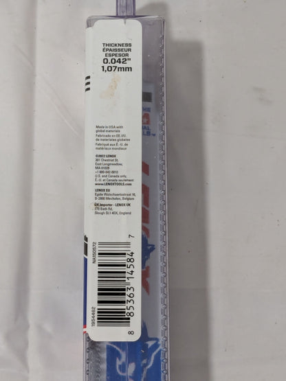 LENOX Reciprocating Saw Blade, 12" Long, 1" Wide, TPI 12/16, Pack of 25 1954463