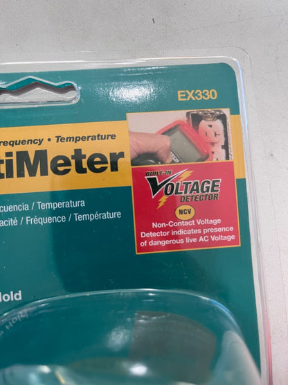 Extech CAT III, Auto Ranging & Digital Multimeter: 600 VAC/VDC EX330