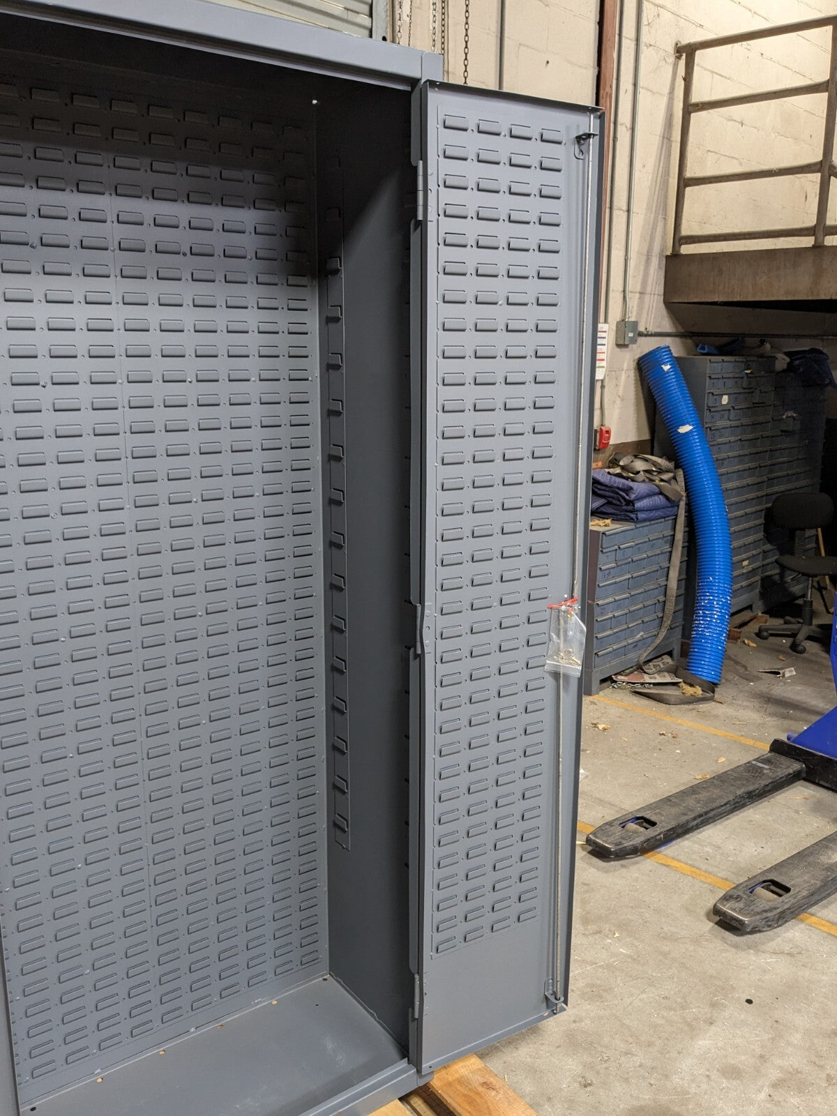 Durham Lockable Storage Cabinet w/ Bins 84" H. x 36" W. x 24" D.