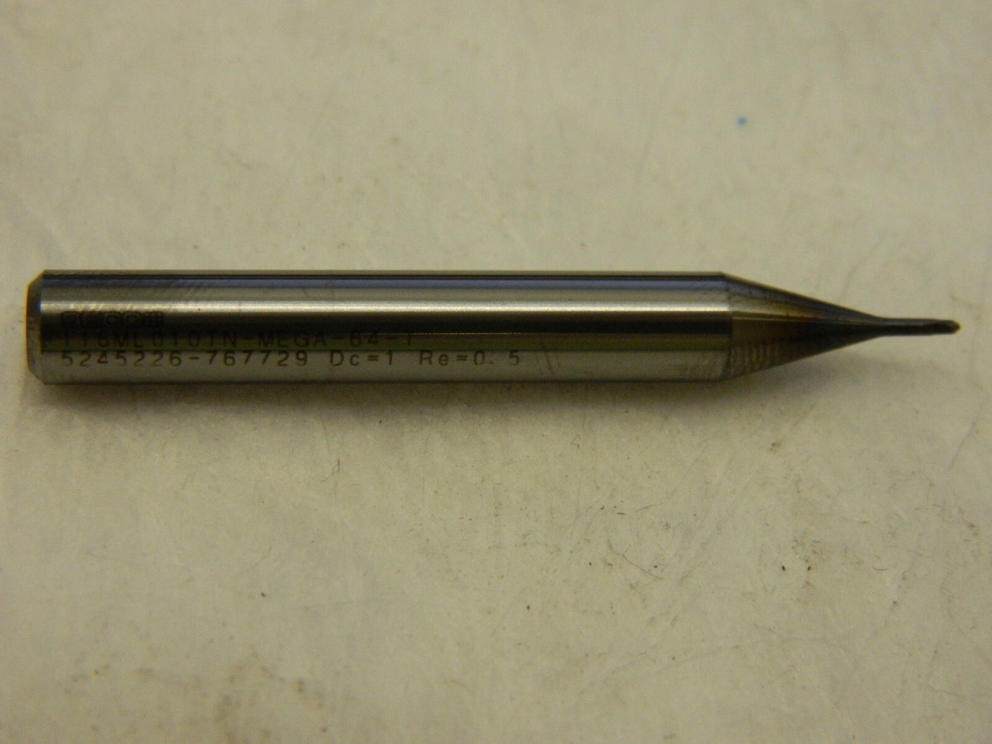 Seco Ball End Mill: 0.0394" Dia 0.0295" LOC 2 Flute Solid Carbide 3306