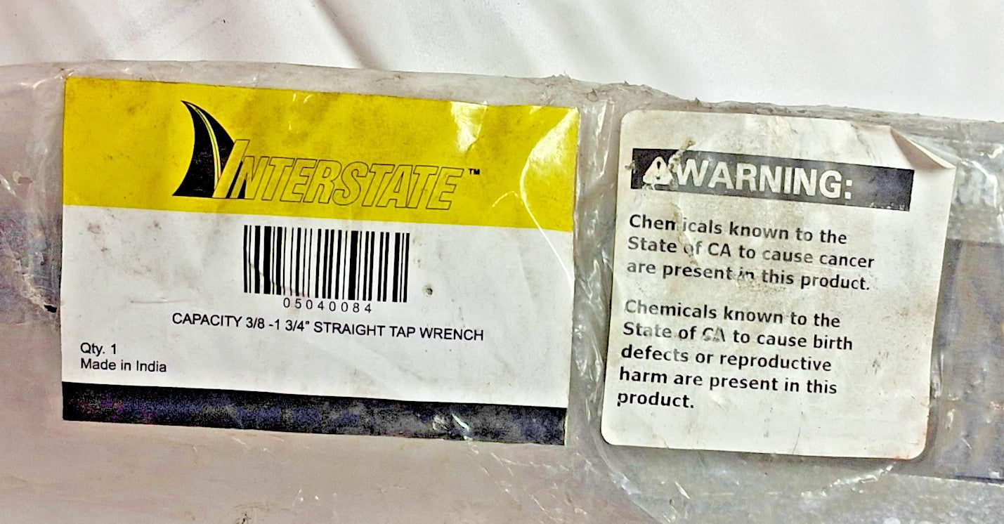 Interstate Steel L Straight Handle Tap Wrench 3/8-1-3/4 Cap 30 ARWR/SG/8