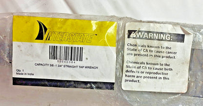 Interstate Steel L Straight Handle Tap Wrench 3/8-1-3/4 Cap 30 ARWR/SG/8