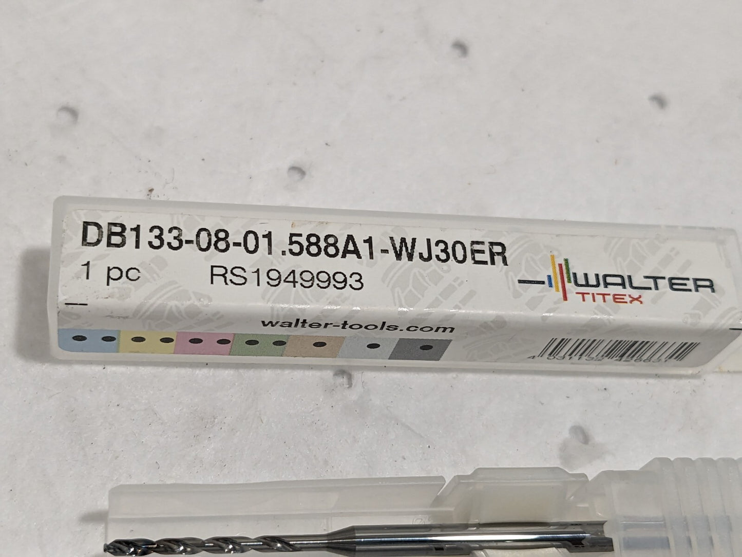 WALTER-TITEX Micro Drill Bit: 1/16" Solid Carbide 140 deg 7577887