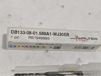 WALTER-TITEX Micro Drill Bit: 1/16" Solid Carbide 140 deg 7577887