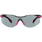 3M Gray Lenses Frameless Safety Glasses Anti-Fog Pink, Black Frame 20 pairs