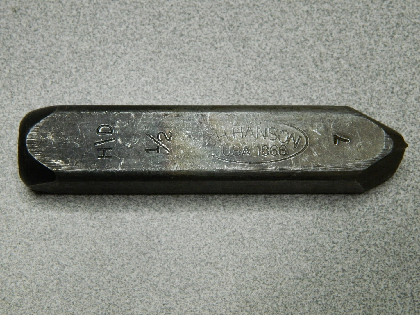 C.H. Hanson Heavy Duty Steel Stamp Set Character Size 1/2" G13240 INCOMPLETE