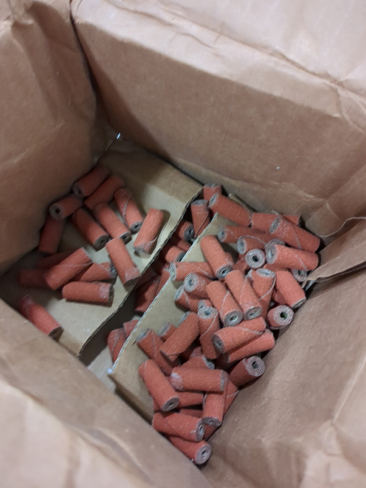 3M approx 100ct Straight Cartridge Roll: 3/8" Dia, 80 Grit, Ceramic 7100122978