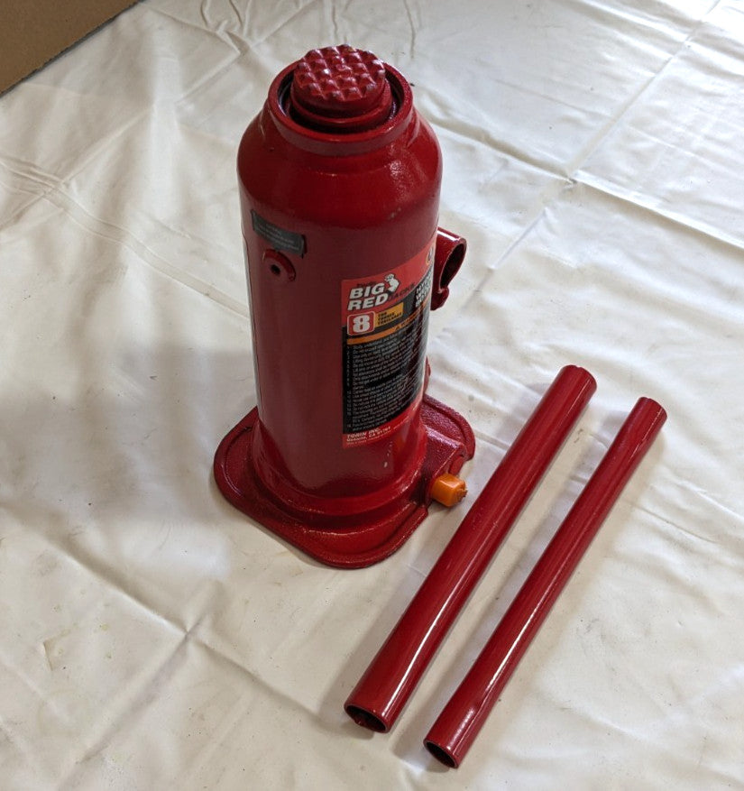 Torin Big Red Hydraulic Bottle Jack  8Ton Capacity   9-1/8" - 18"  T90