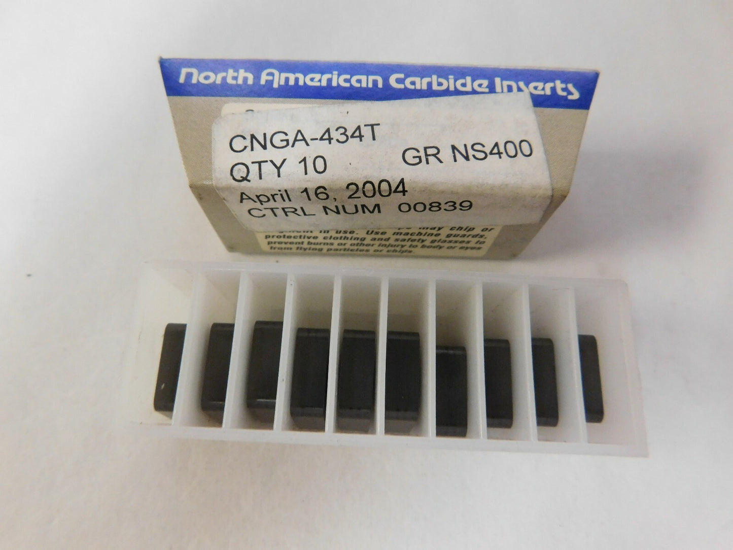 North American Ceramic Turning Inserts CNGA434T Grade NS400 QTY 10  00839