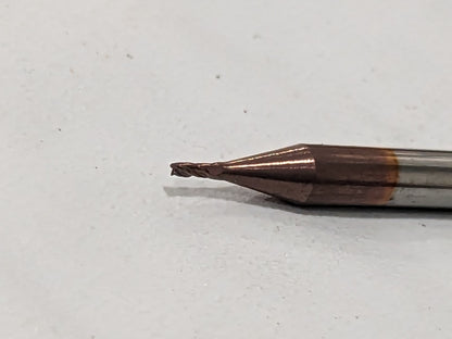 ACCUPRO End Mill: 0.0469" Dia, 0.0938" LOC, 4 Fl Carbide 12185329