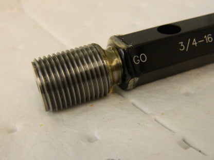 SPI Plug Thread Gage: 3/4-16 Thread, 3B Class, Double End, Go & No Go 34-420-0