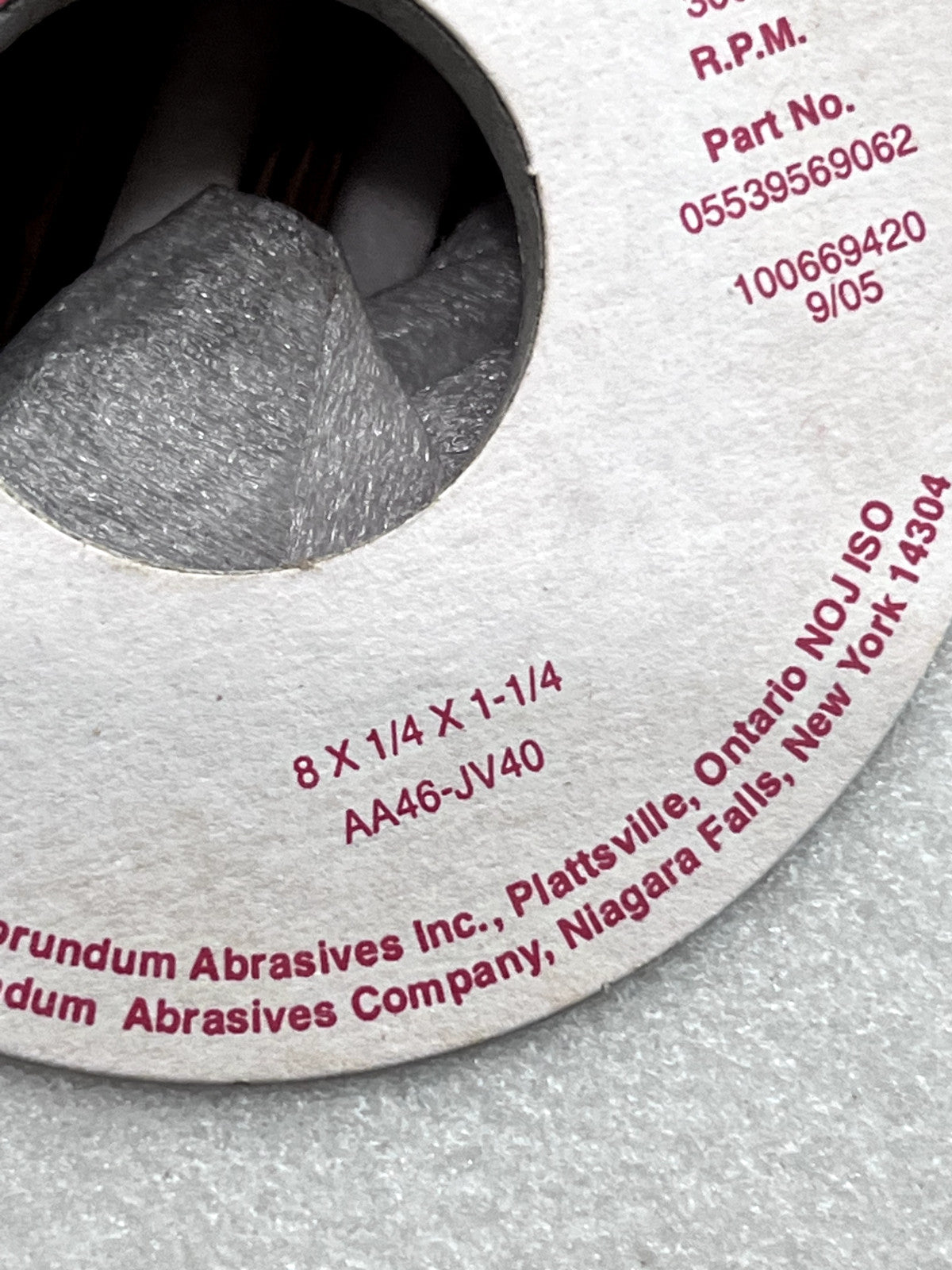 Carborundum   8" x 1/4" x 1-1/4" Grinding Wheels  QTY 6   AA46-JV40