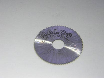 Malco 1" x 0.018"x 1/4" 76 Teeth HSS Jeweler's Saws Qty 6 JS101814000