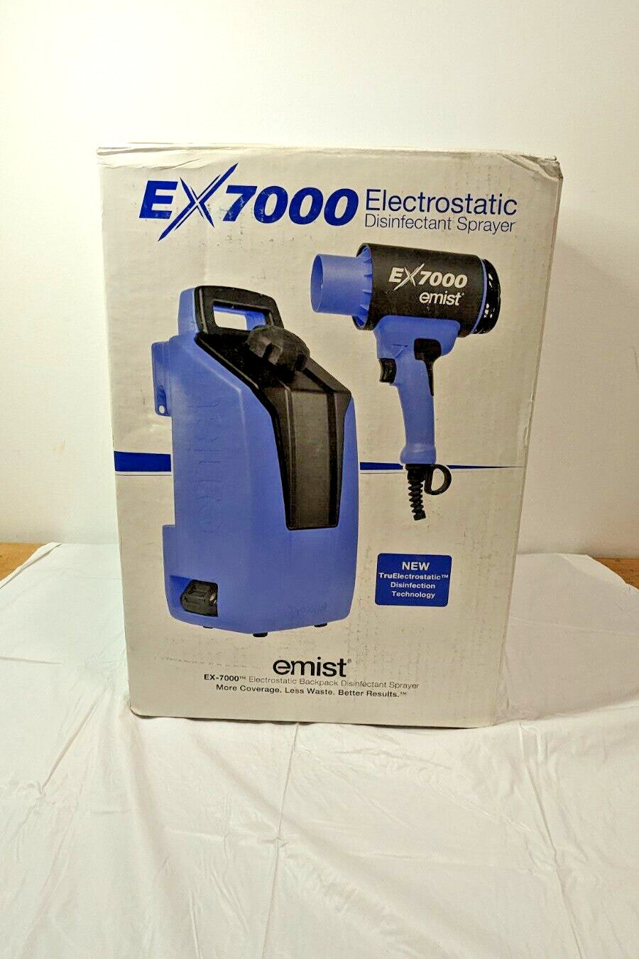 EMist Cordless Backpack Electrostatic Sprayer w/2 Batteries &amp; Charger EX-700