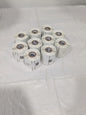 Zebra White 2" X 2" PolyPro 4000D - for Mobile Printers Qty 10 Rolls 10017578