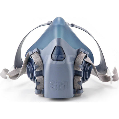 3M Half Facepiece Respirator: Silicone, Bayonet, Size Large 7100134949