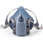 3M Half Facepiece Respirator: Silicone, Bayonet, Size Large 7100134949