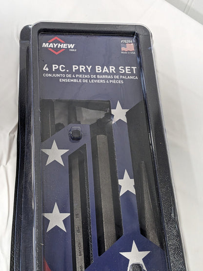 Mayhew 4 Piece Pry Bar Set 76284
