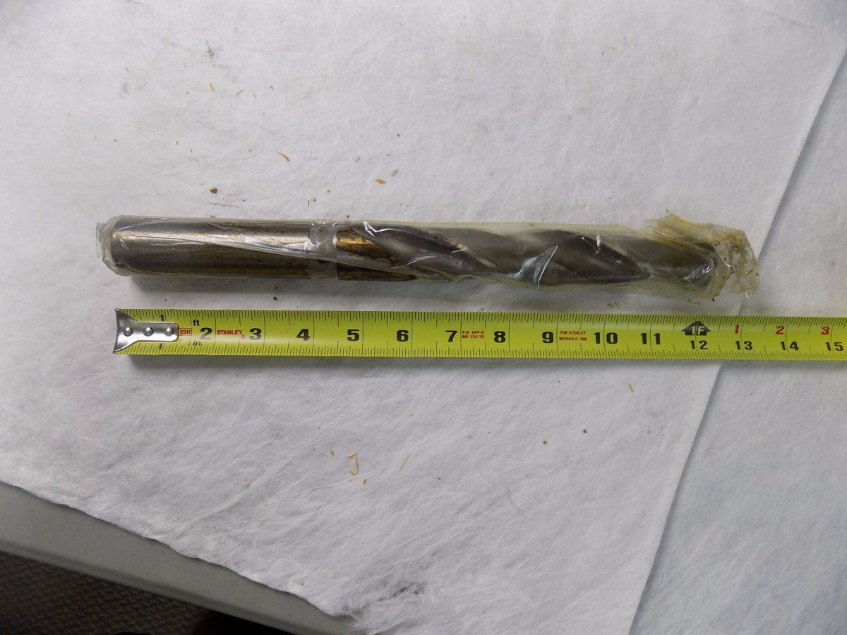 Indian Tool Mfg HSS Straight Shank Twist Drill 1-5/32" 118º RH Taper Lgth 2Fl