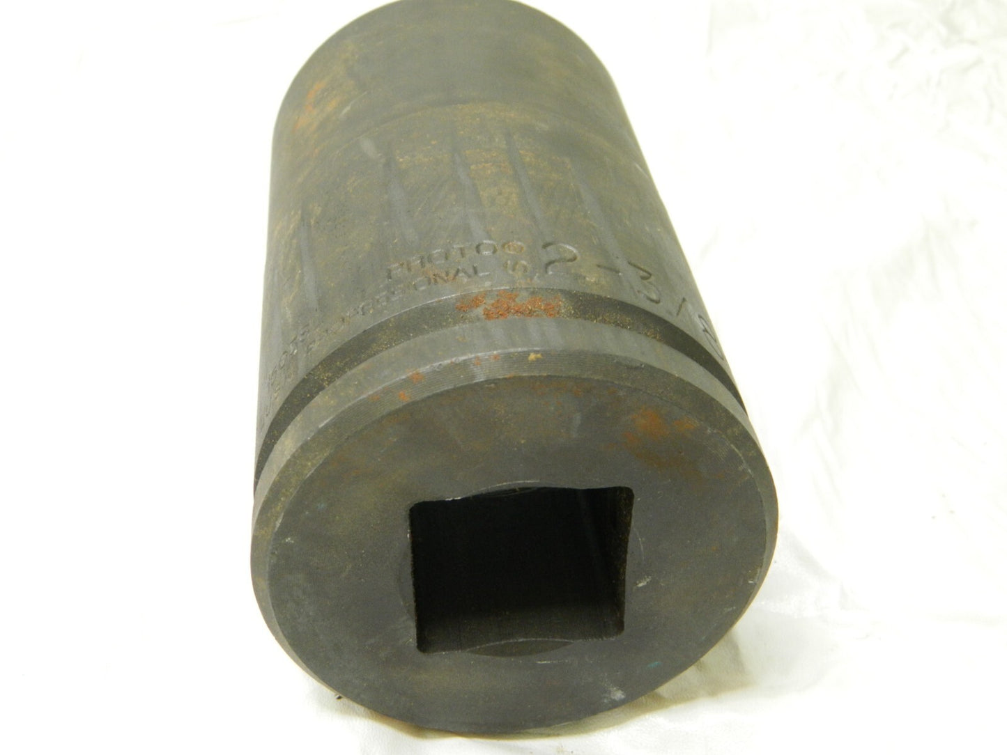 PROTO Impact Socket 2-3/8", 1-1/2" Drive , 5-7/8" OAL J15038L SURFACE RUST