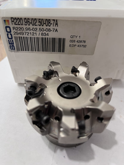 Seco 2-1/2" Cut Diam Indexable Square-Shoulder Face Mill 02642878