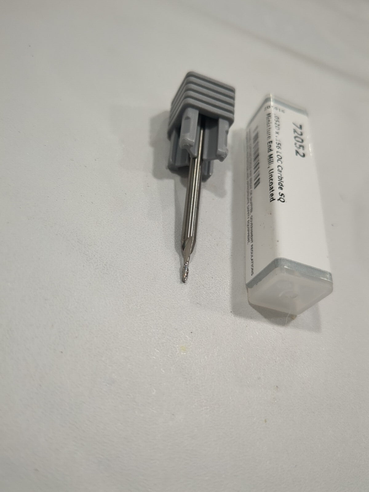HARVEY TOOL Square End Mill: 0.0520" Dia, 0.1560" LOC, 2 FlSolid Carbide 72052