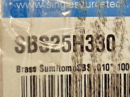 Single Source Technologies Brass Electrical Discharge Machining Wire SBS25H330