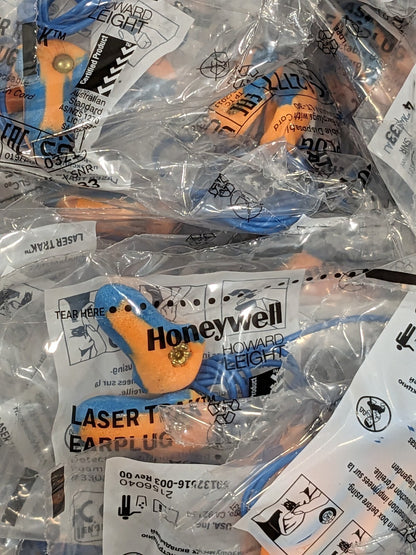 HOWARD LEIGHT Earplugs: Non-PVC Foam & Brass, Corded Approx. 300 Pairs LT-30