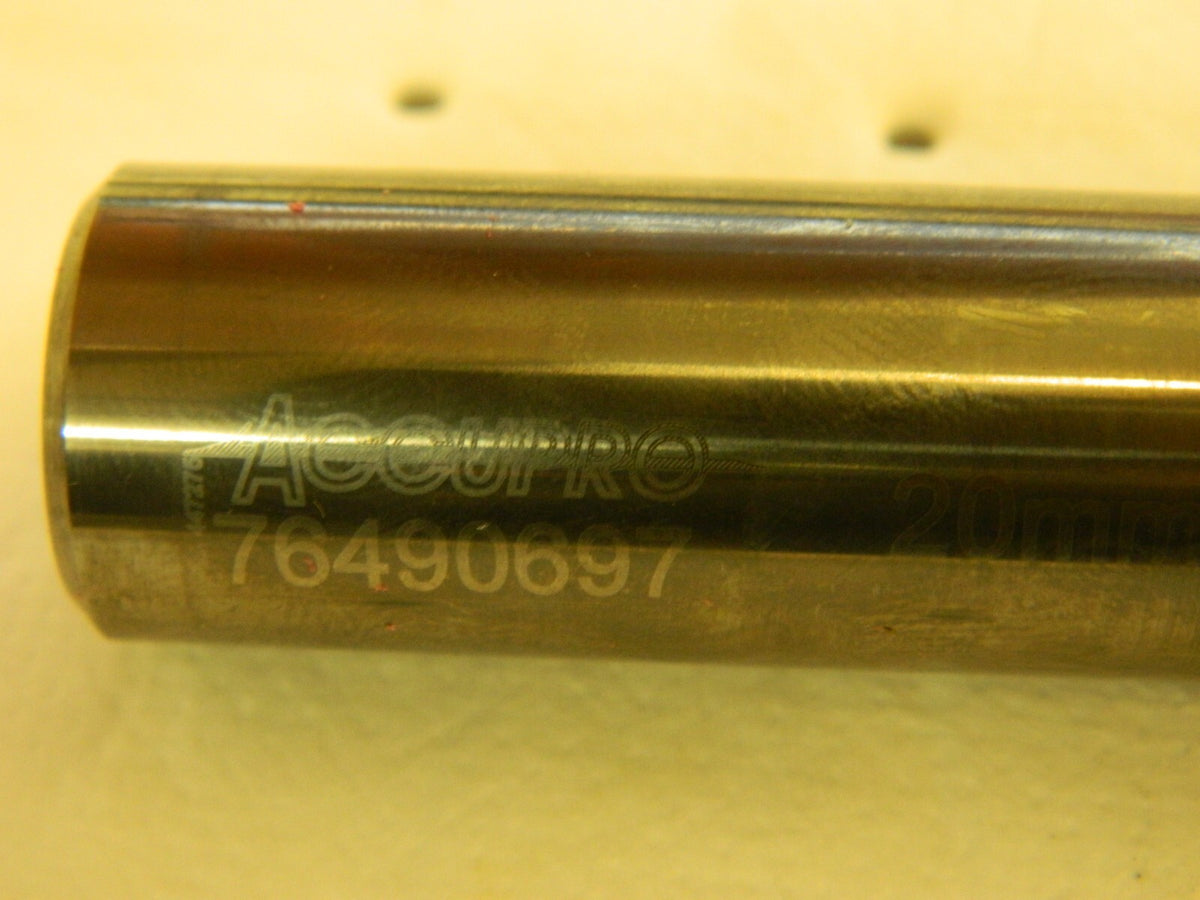 ACCUPRO Square End Mill: 20 mm Dia, 38 mm LOC, 2 Fl Carbide 12181559