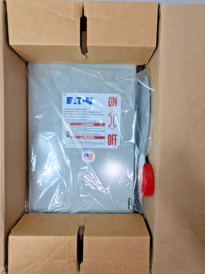 Eaton Heavy Duty Safety Switch 60A 3P 600V Type 1 Indoor Enclosure DH362FGK