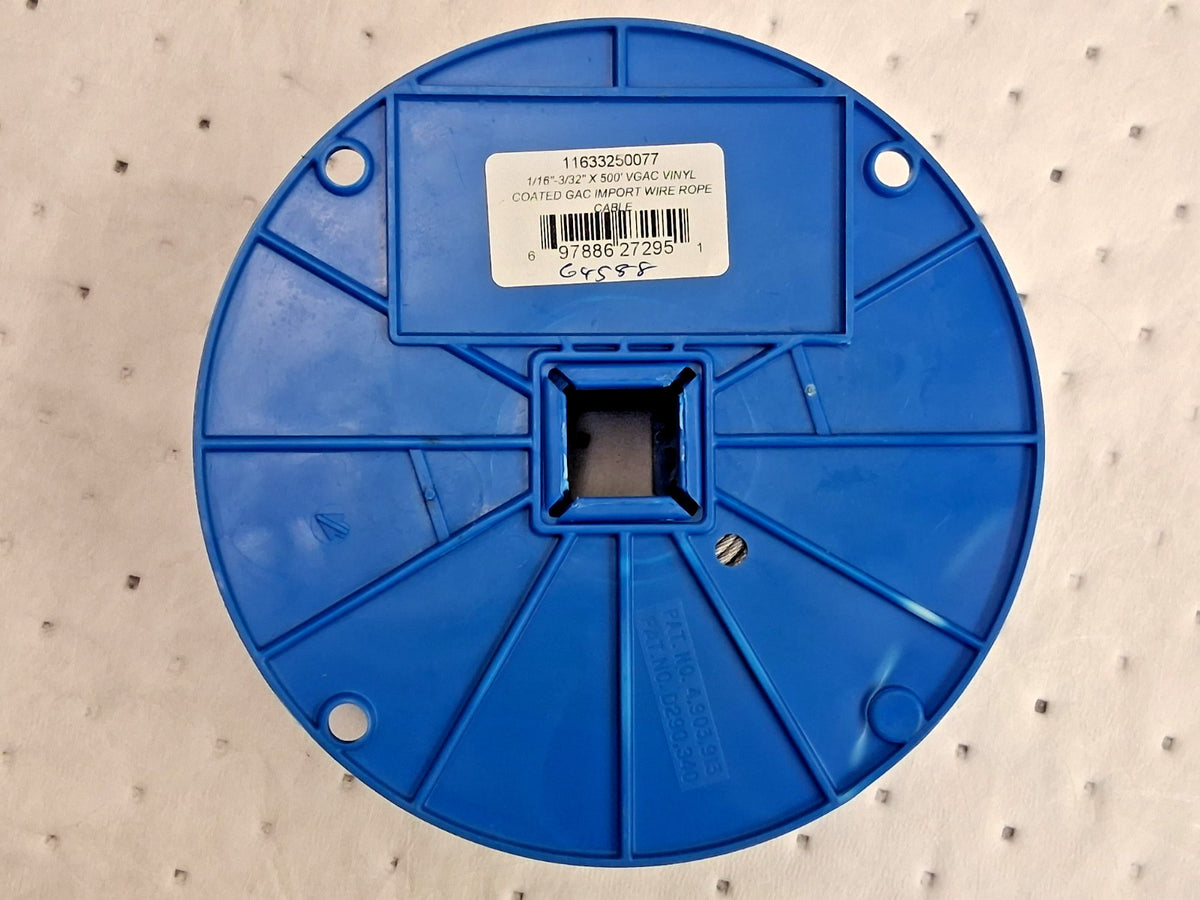 Lift-All Galvanized Steel Aircraft Cable 3/32" Overall Dia 500ft 11633250077