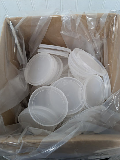 E-Z Mix 1/2 PINT WHITE 100/PK PLASTIC LID 70008L