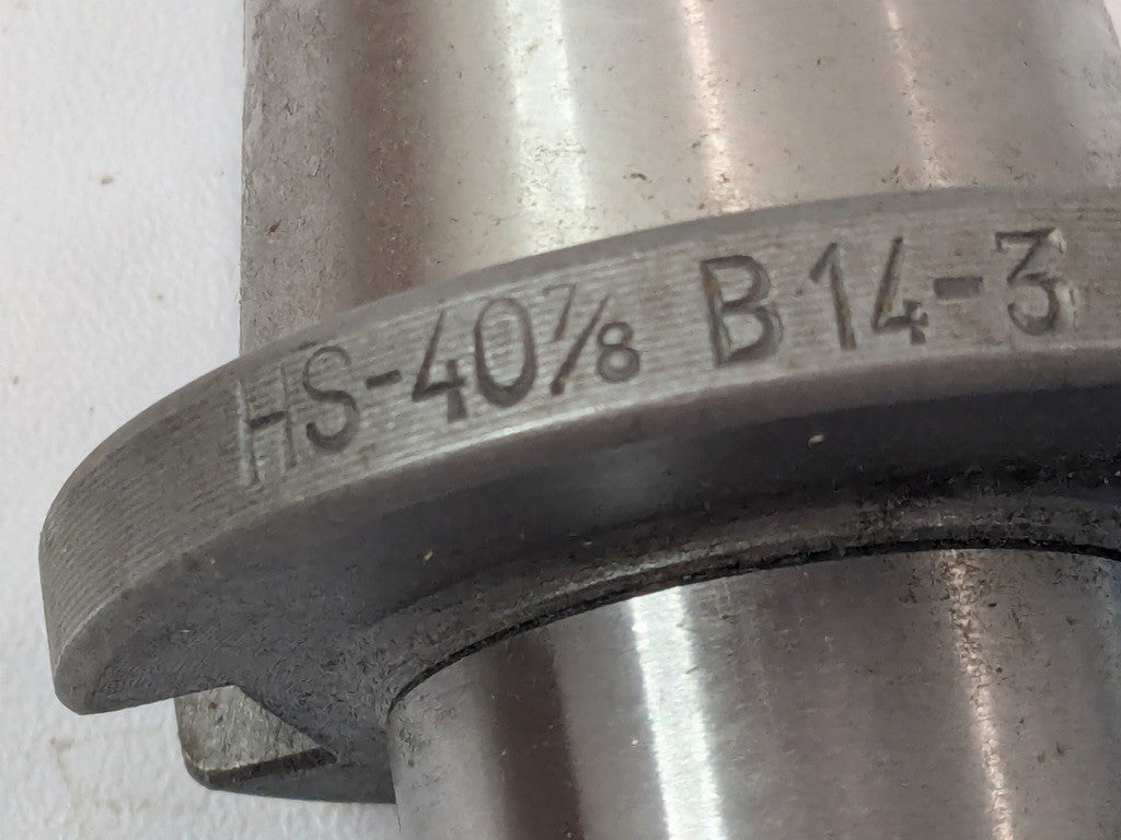 Milling Machine Arbor HS Standard Taper 40-7/8 B 14-3